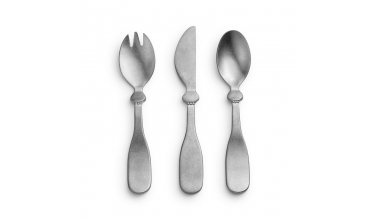 Children's Cutlery set -   Antique Silver