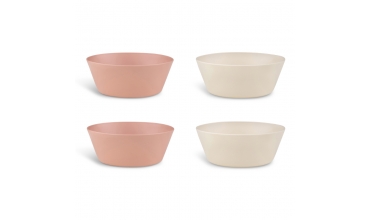 Bio Based Bowls (Set of 4) Pink/Cream