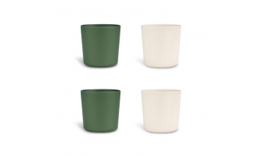 Tasses végétales - set de 4 - Vert/Crème