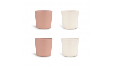 Tasses végétales - set de 4 - Rose/Crème