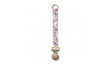 Pacifier Clip Wood Floating Flowers