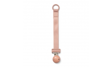 Pacifier Clip Wood Faded Rose