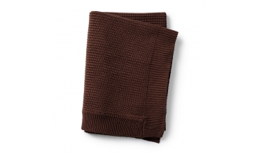 Wool Knitted Blanket Chocolate