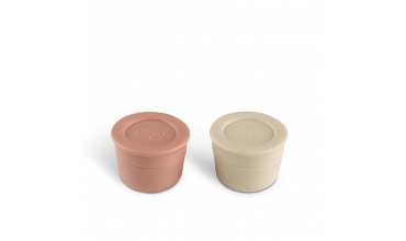 Mini Sauce Containers (set of 2) Blush Pink/Cream