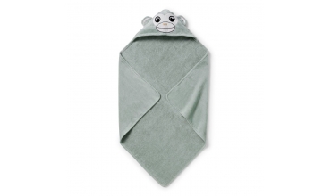 Hooded Towel Pebble Green