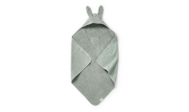 Hooded Towel Mineral Green Bunny